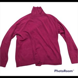 Karen Scott Plus Size 3x Dark Pink Turtleneck